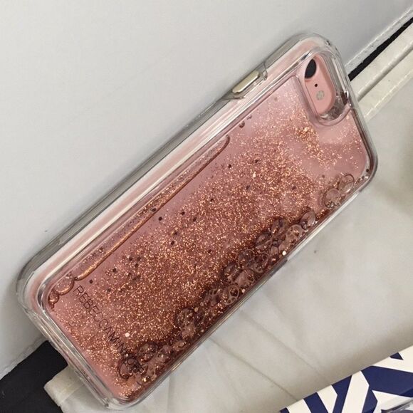 Rebecca Minkoff Gold Glitterfall iPhone 7 Case (H) - Picture 7 of 8